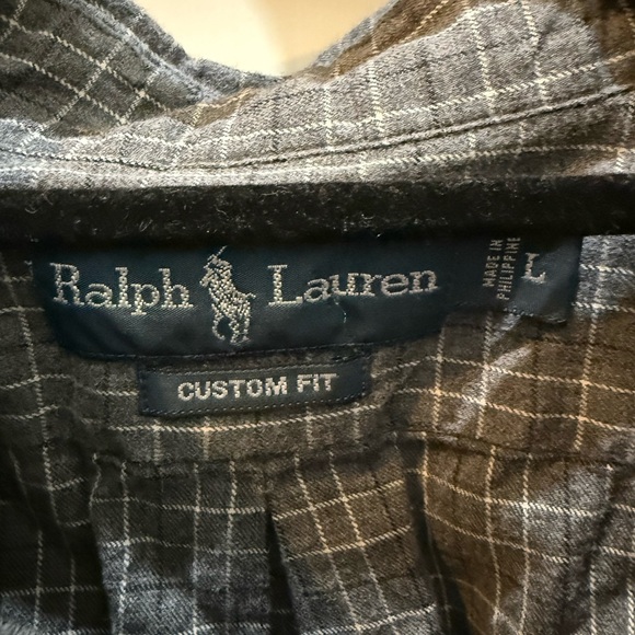 Polo Ralph Lauren Gray Casual Button Down Shirt - Picture 3 of 4